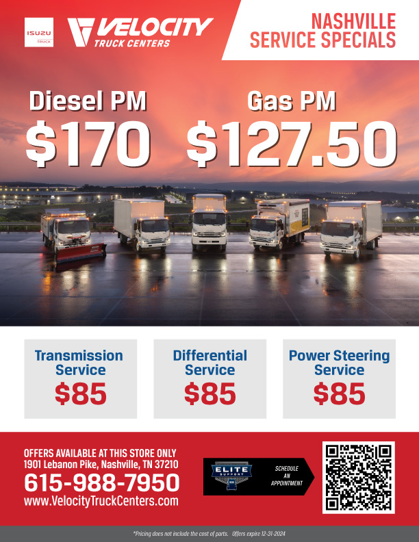 Isuzu Truck Maintenance Specials