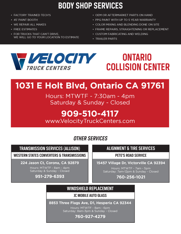 Ontario BodyShop Services Flyer